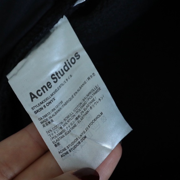 Acne Studios insulated thermal skinny charcoal euc - Picture 4 of 8